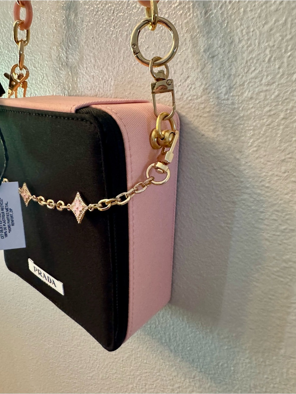 Prada beauty Black and pink paradoxe with pink and gold hardware! - Picture 7 of 9
